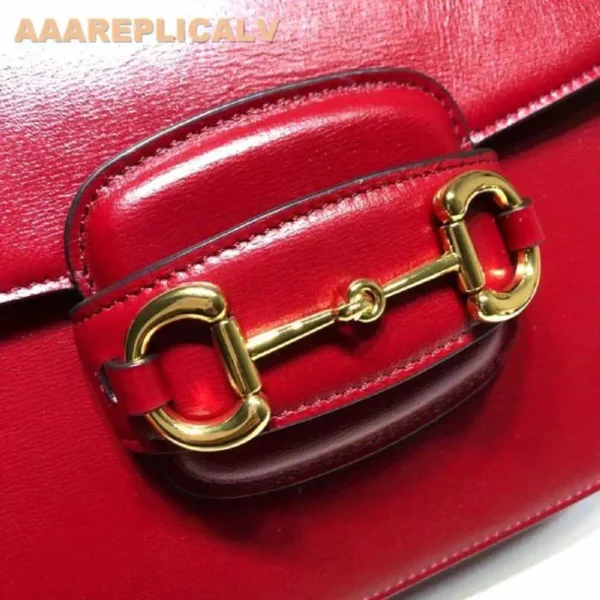AAA Replica Louis Vuitton 1955 Horsebit Small Shoulder Bag 602204 Red