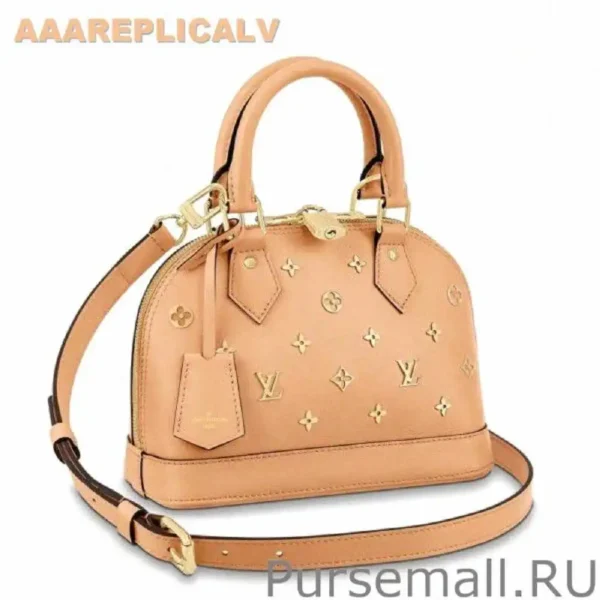 AAA Replica Louis Vuitton Alma BB Bag With Metallic Monogram Pattern M58638