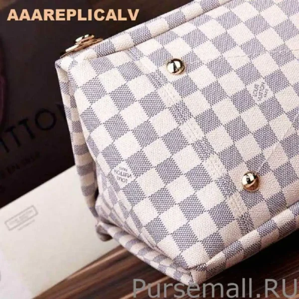 AAA Replica Louis Vuitton Artsy GM Damier Azur Canvas bags N41173
