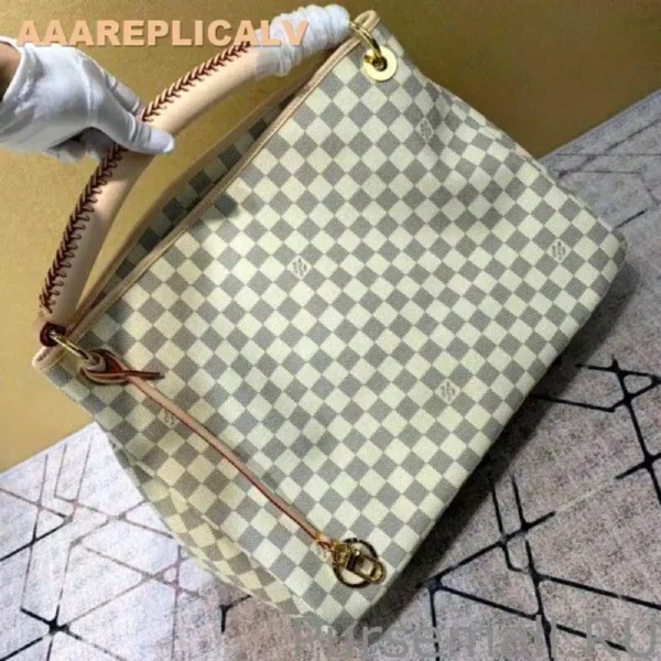 AAA Replica Louis Vuitton Artsy MM Bag Damier Azur N40253