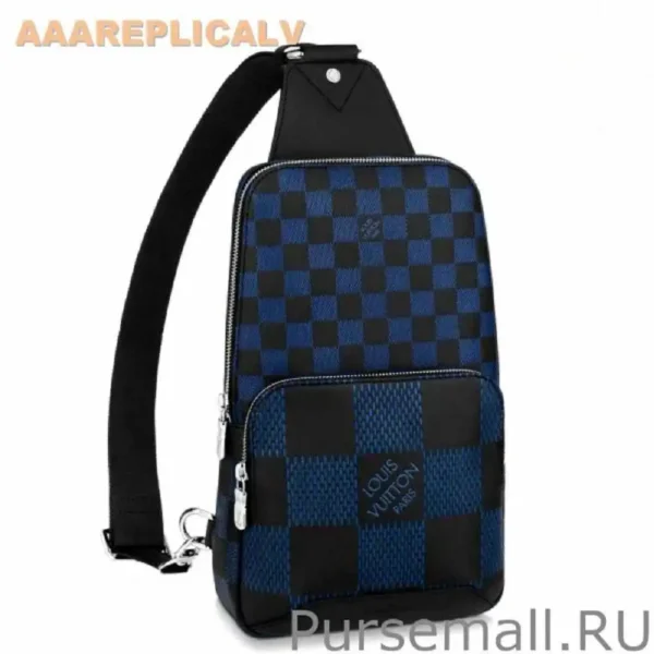 AAA Replica Louis Vuitton Avenue Sling Bag Damier Infini 3D Leather N50024