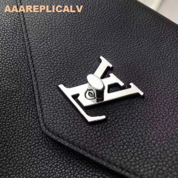 AAA Replica Louis Vuitton Black My Lockme Bag M54849