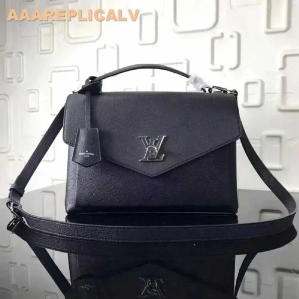 AAA Replica Louis Vuitton Black My Lockme Bag M54849