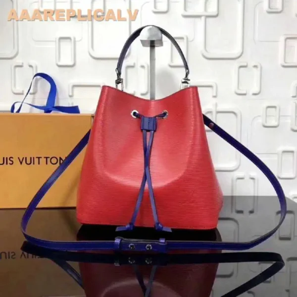 AAA Replica Louis Vuitton Black Neonoe Bag Epi Leather M54365
