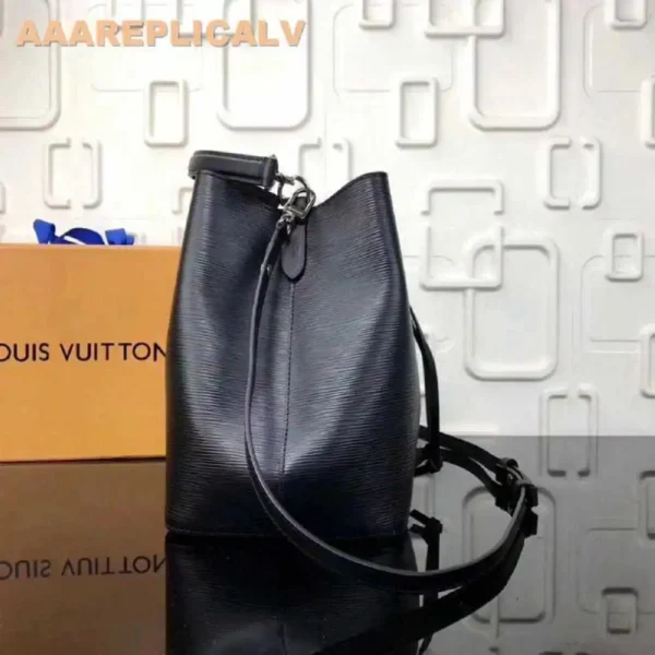 AAA Replica Louis Vuitton Black Neonoe Bag Epi Leather M54366