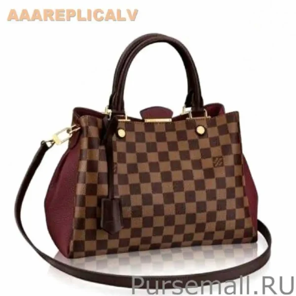 AAA Replica Louis Vuitton Brittany Bag Damier Ebene N41675