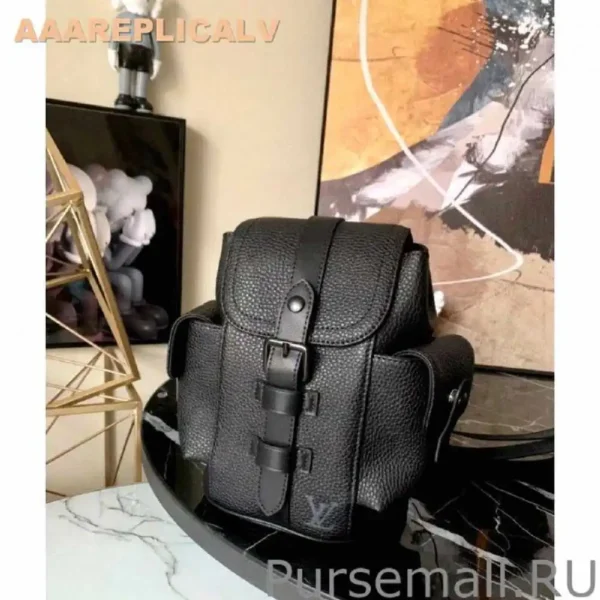 AAA Replica Louis Vuitton Christopher XS Bag In Black Leather M58495