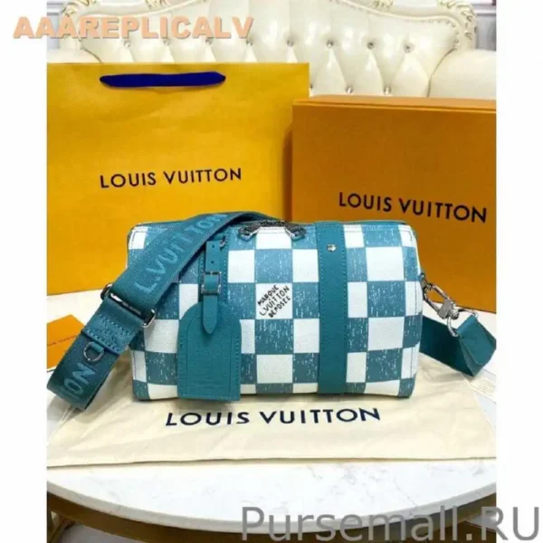 AAA Replica Louis Vuitton City Keepall N50076 Light Blue