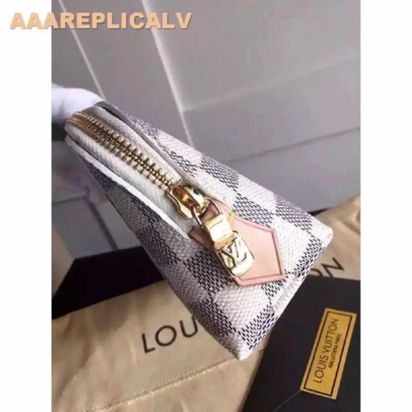 AAA Replica Louis Vuitton Cosmetic Pouch Damier Azur N60024