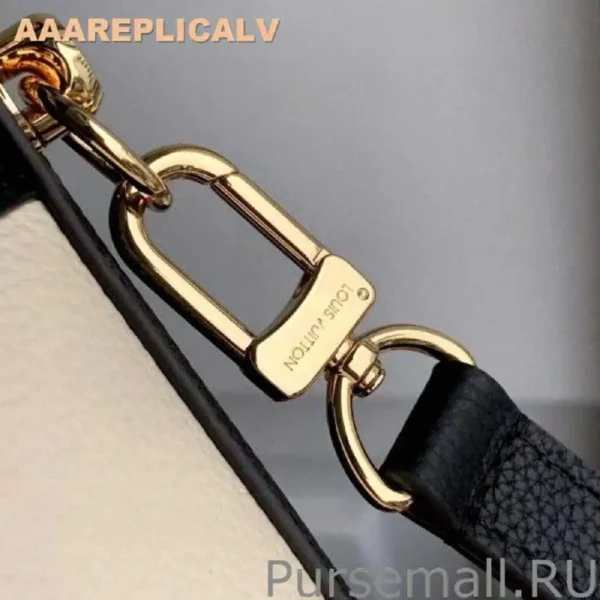 AAA Replica Louis Vuitton Cruiser PM Bag In Cream Leather M57813