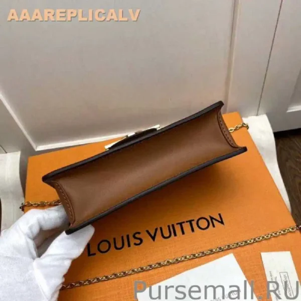 AAA Replica Louis Vuitton Dauphine Chain Wallet Monogram Reverse M68746