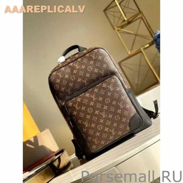 AAA Replica Louis Vuitton Dean Backpack Monogram Macassar M45335