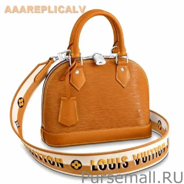AAA Replica Louis Vuitton Epi Alma BB Bag With Jacquard Strap M57540