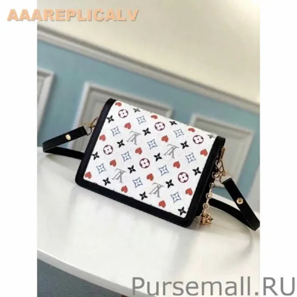 AAA Replica Louis Vuitton Game On Dauphine MM White Bag M57463