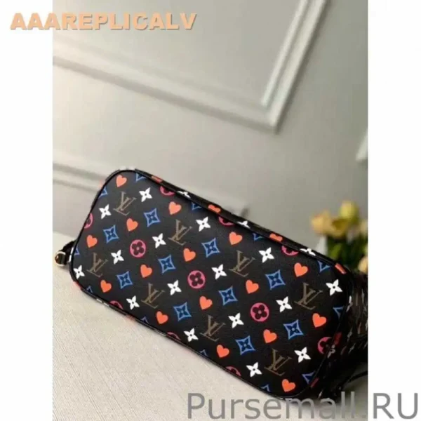 AAA Replica Louis Vuitton Game On Neverfull MM Black Bag M57483