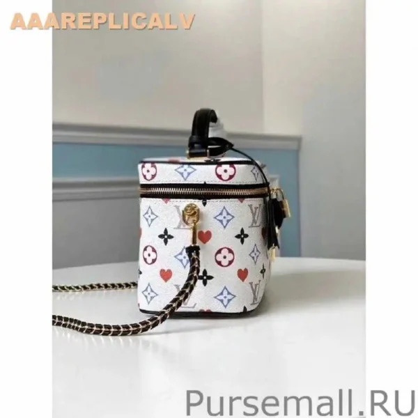 AAA Replica Louis Vuitton Game On Vanity PM White Bag