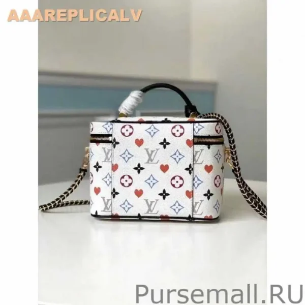 AAA Replica Louis Vuitton Game On Vanity PM White Bag