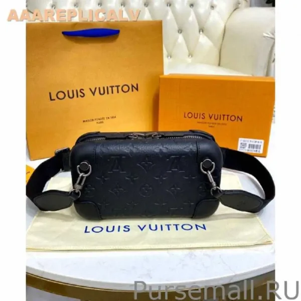 AAA Replica Louis Vuitton Horizon Clutch M20439 Black