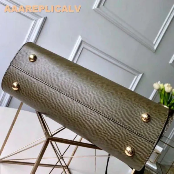 AAA Replica Louis Vuitton Kaki Twist Tote Epi Leather M53726