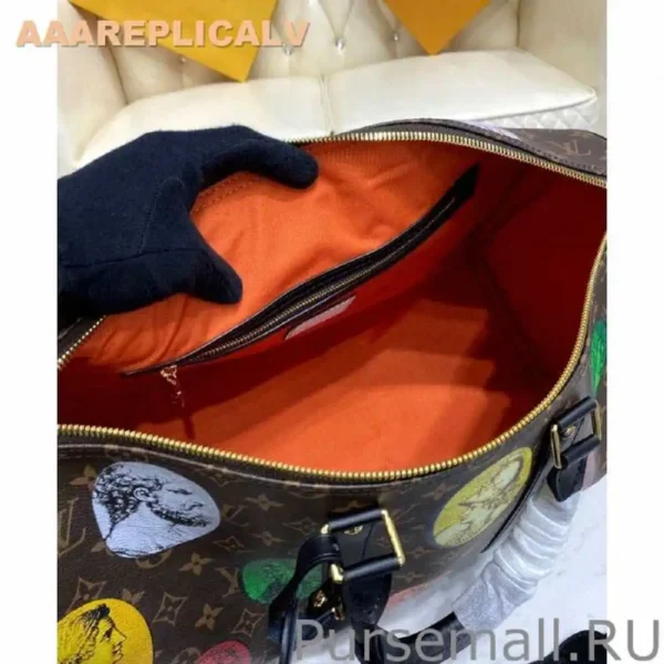 AAA Replica Louis Vuitton Keepall Bandouliere 45 Bag M59261 Brown