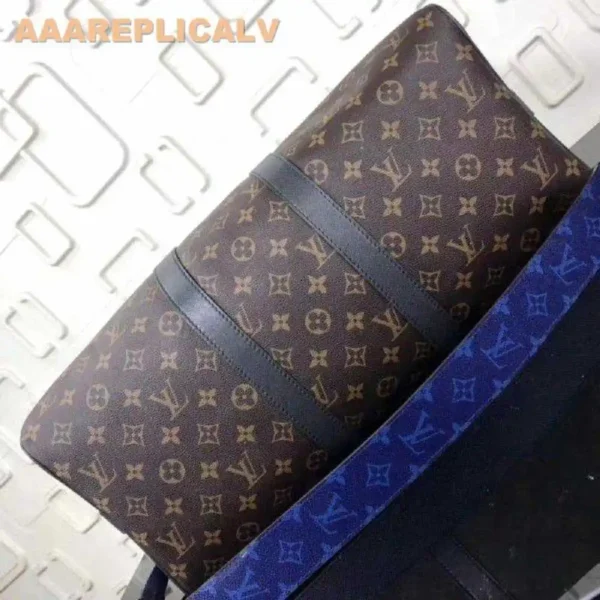 AAA Replica Louis Vuitton Keepall Bandouliere 45 Monogram Taiga M43856