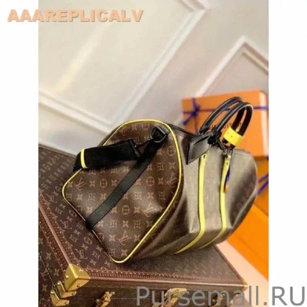 AAA Replica Louis Vuitton Keepall Bandouliere 50 Bag Monogram Yellow M45866