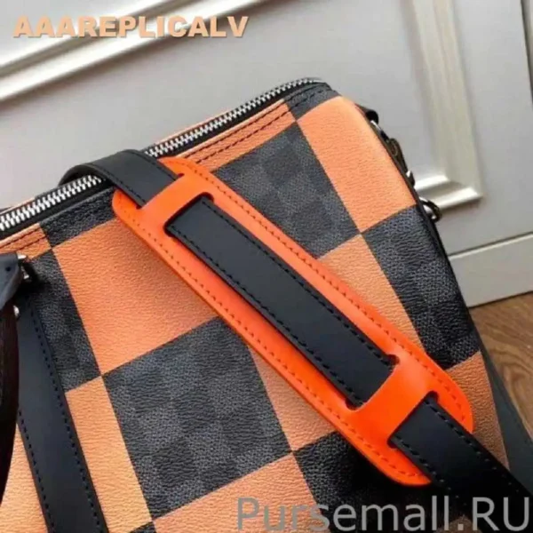 AAA Replica Louis Vuitton Keepall Bandouliere 50 Damier Graphite Giant N40420