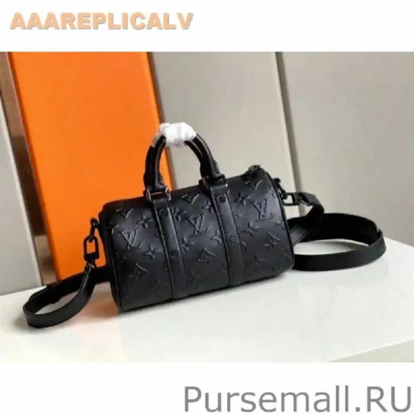 AAA Replica Louis Vuitton Keepall XS Bag Monogram Seal Leather M57960