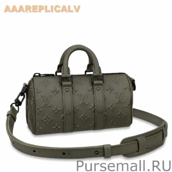 AAA Replica Louis Vuitton Keepall XS Bag Monogram Seal Leather M57961