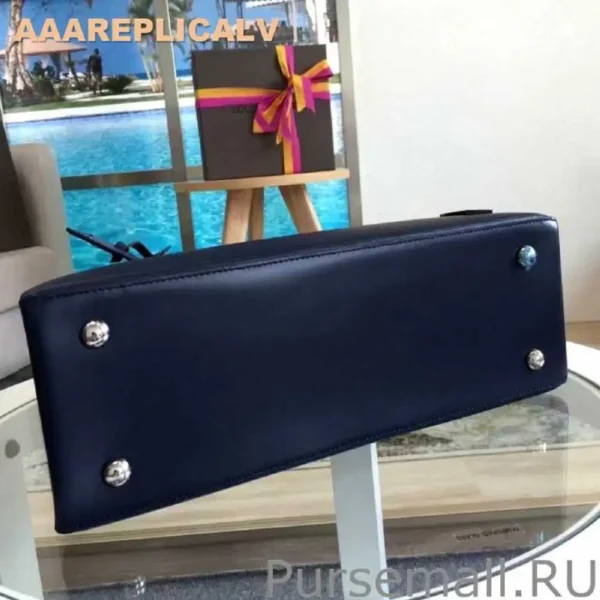 AAA Replica Louis Vuitton Kleber MM Epi Leather Bag M51328 Blue