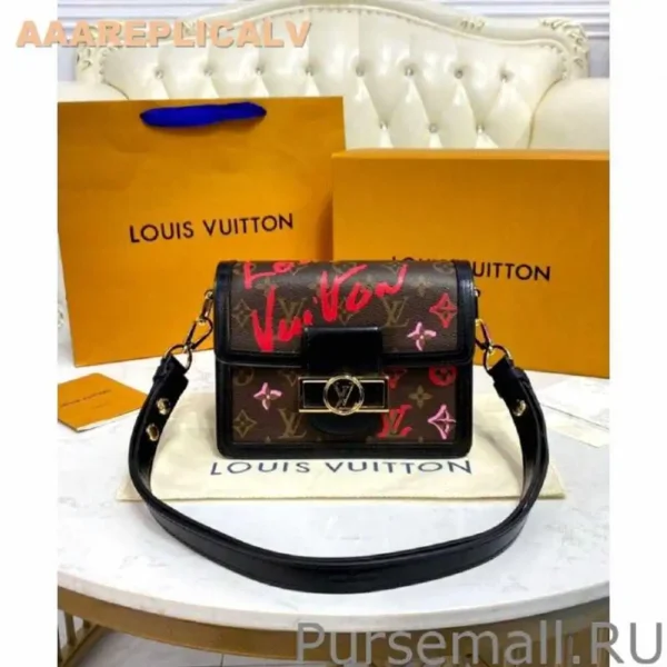 AAA Replica Louis Vuitton Limited Edition Mini Dauphine M45889 Brown