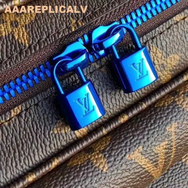 AAA Replica Louis Vuitton Messenger PM Bag Monogram Canvas M43843 Blue