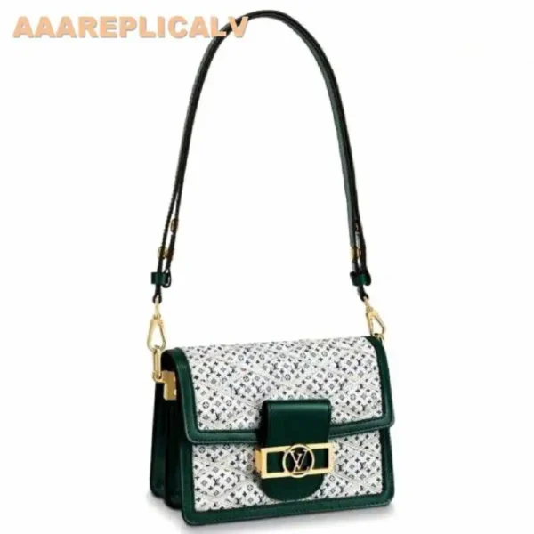 AAA Replica Louis Vuitton Mini Dauphine Bag Malletage Canvas M53996