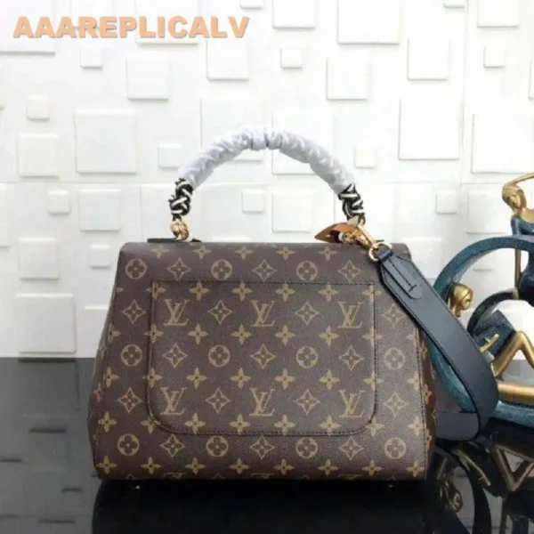 AAA Replica Louis Vuitton Monogram Cluny MM Bag With Braided Handle M44669