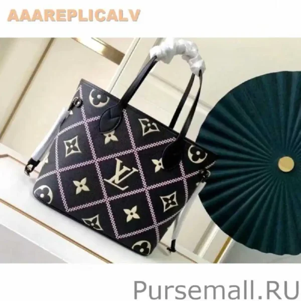AAA Replica Louis Vuitton Neverfull MM Bag Monogram Empreinte M46040