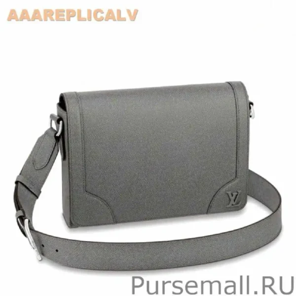 AAA Replica Louis Vuitton New Flap Messenger Bag Taiga Leather M30808