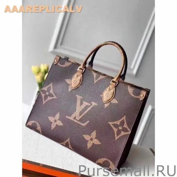 AAA Replica Louis Vuitton Onthego MM Bag Giant Monogram Reverse M45321