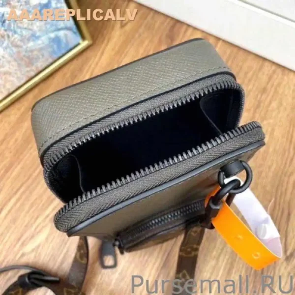 AAA Replica Louis Vuitton Phone Box Taiga Leather M30581