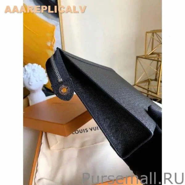 AAA Replica Louis Vuitton Pochette Voyage Taiga Leather M30450