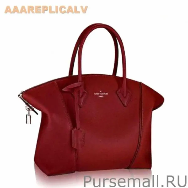 AAA Replica Louis Vuitton Red Lockit PM Veau Cachemire M50096