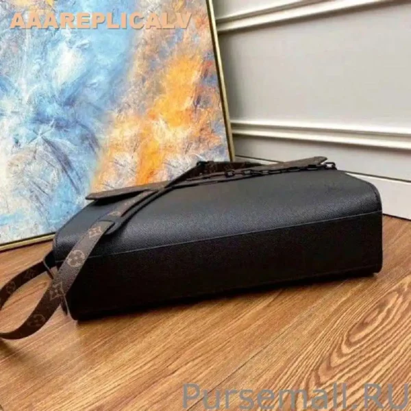 AAA Replica Louis Vuitton Robusto Briefcase Taiga Leather M30591