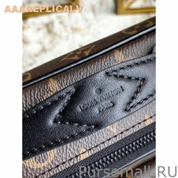 AAA Replica Louis Vuitton S Lock Messenger Monogram Macassar M45806