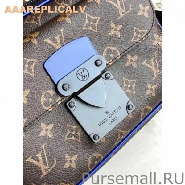AAA Replica Louis Vuitton S Lock Messenger Monogram Macassar M45863