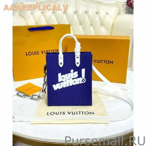 AAA Replica Louis Vuitton Sac Plat XS M80841 Blue