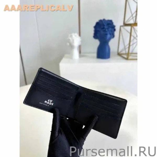 AAA Replica Louis Vuitton Slender Wallet Monogram Denim Leather M81020