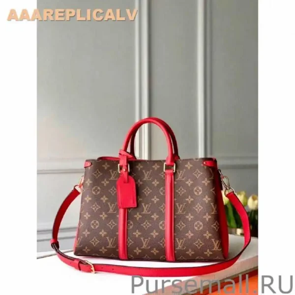 AAA Replica Louis Vuitton Soufflot MM Monogram Canvas M44817 Red