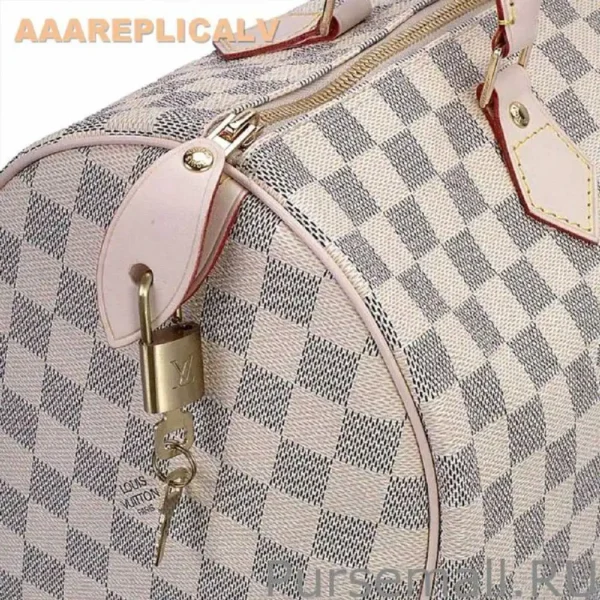 AAA Replica Louis Vuitton Speedy 35 Damier Azur Canvas bags N41535