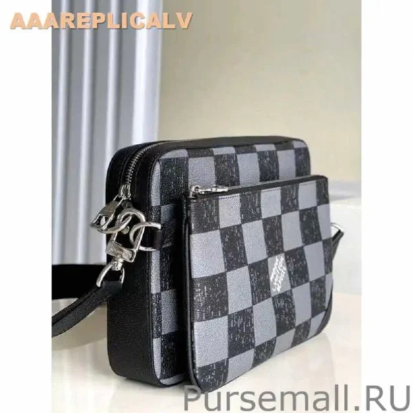 AAA Replica Louis Vuitton Trio Messenger Bag Damier Leather N80401