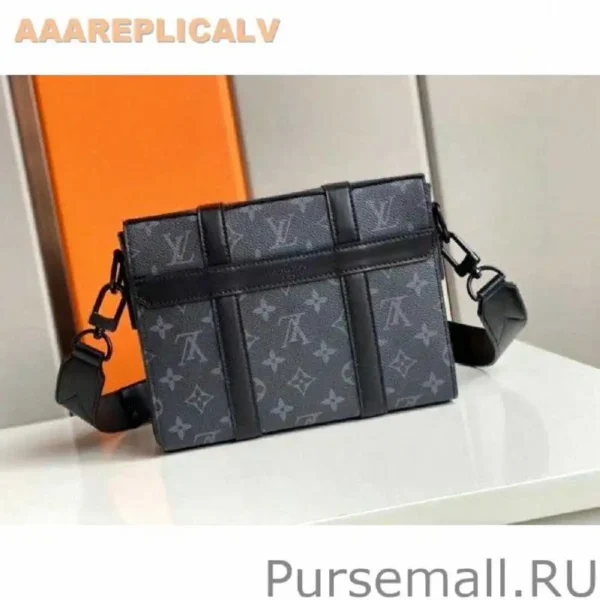 AAA Replica Louis Vuitton Trunk Messenger Bag Monogram Eclipse M45727