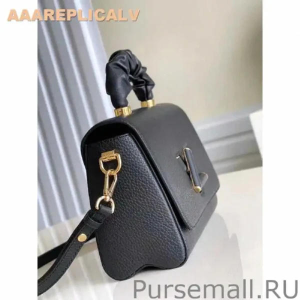 AAA Replica Louis Vuitton Twist MM Bag In Black Taurillon M58688